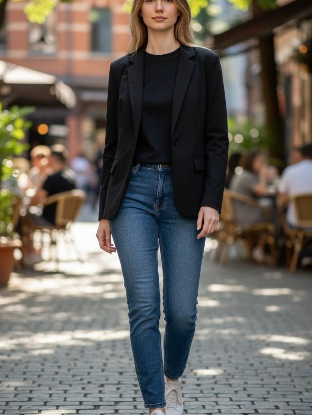 Black Garment with Silver Care Tag